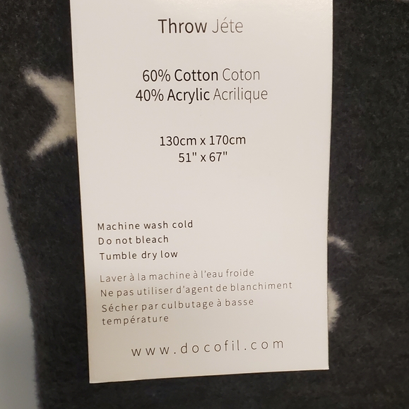 Docofil Halloween Reversible Ghost Throw Blanket NWT Gray & White Pumpkin Witch - Picture 3 of 4